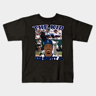 Ken Griffey Jr The Kid Basketball Legend Signature Vintage Retro 80s 90s Kids T-Shirt